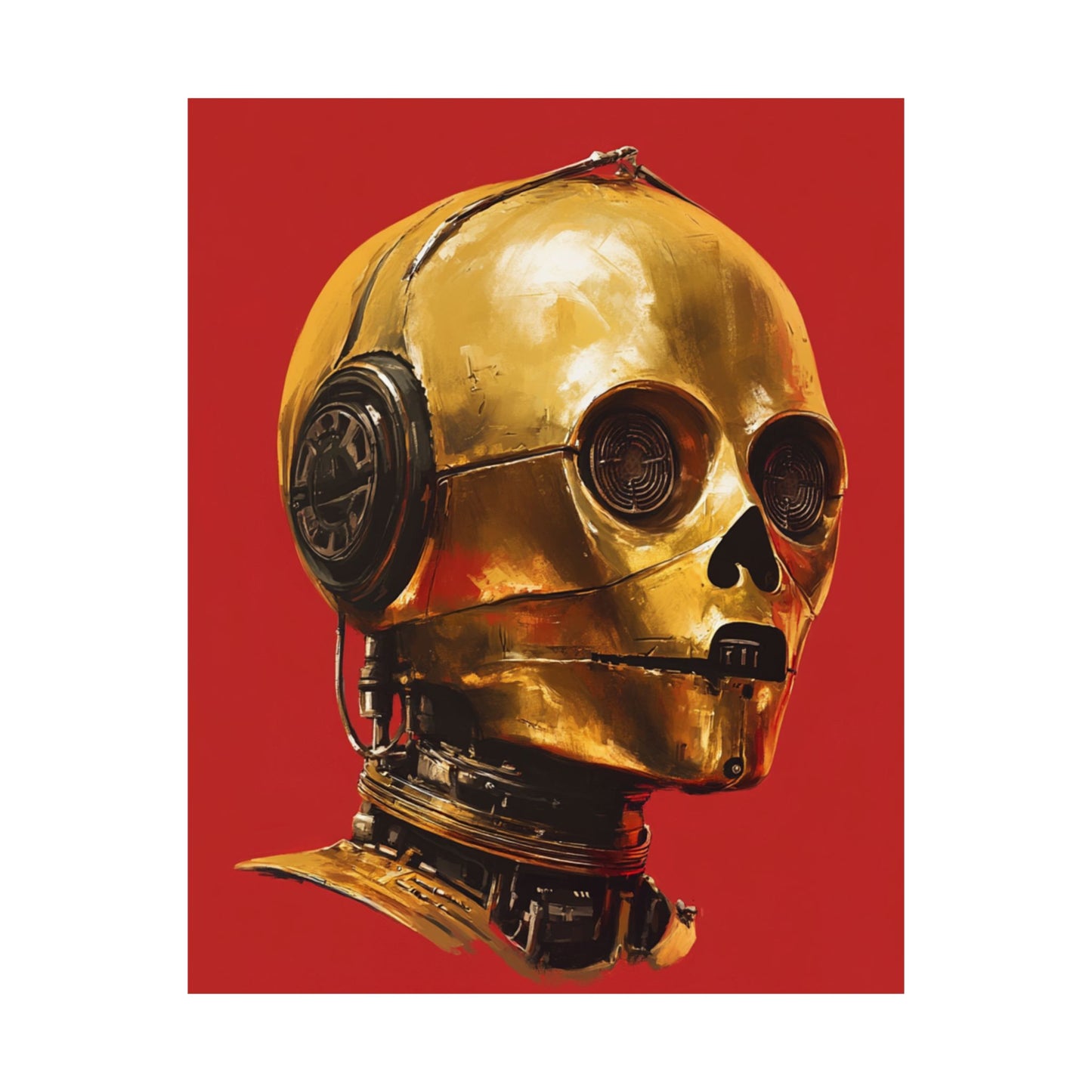 Retro Robot Matte Vertical Posters - Unique Wall Art for Sci-Fi Lovers