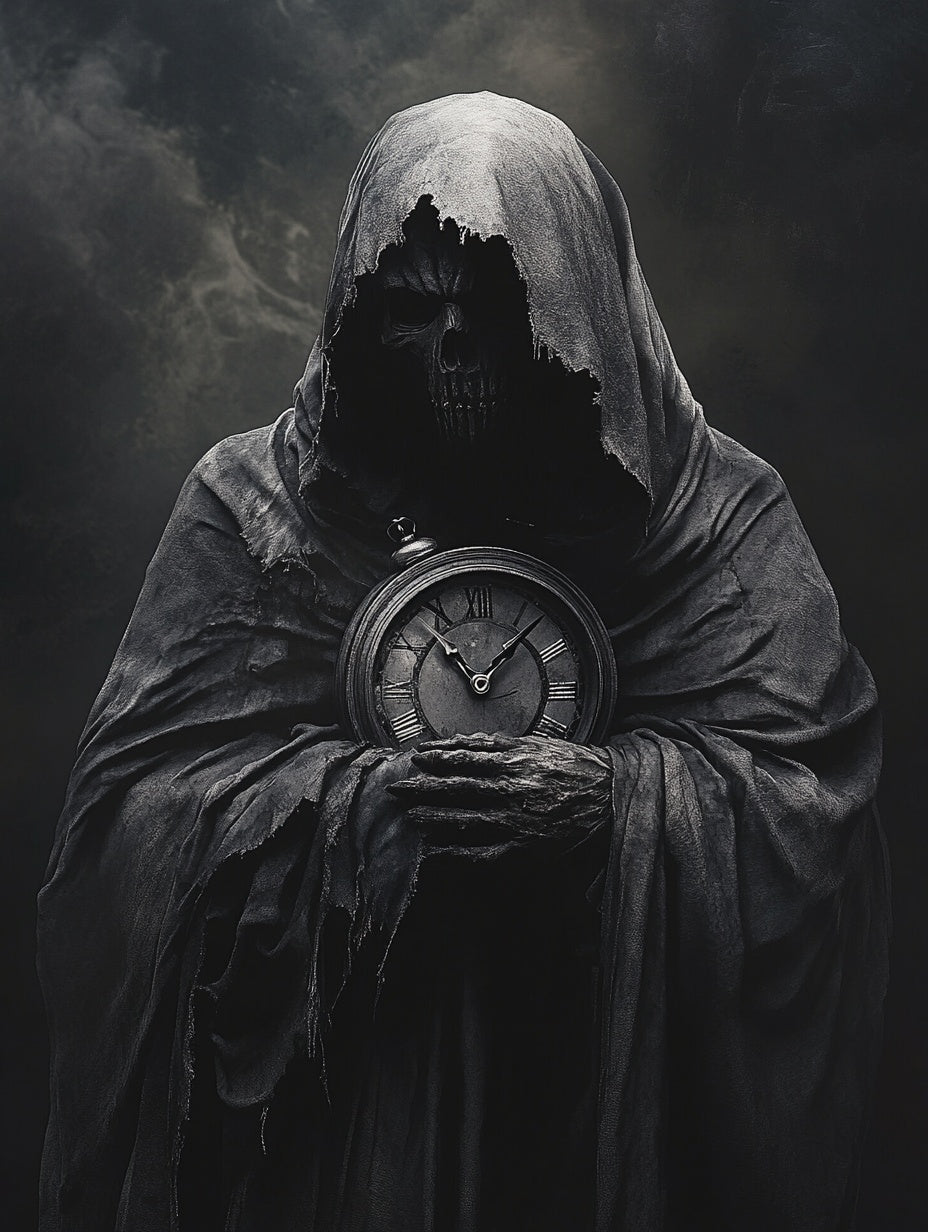 Gothic Grim Reaper Poster | Dark Art Home Decor | Matte Vertical Print