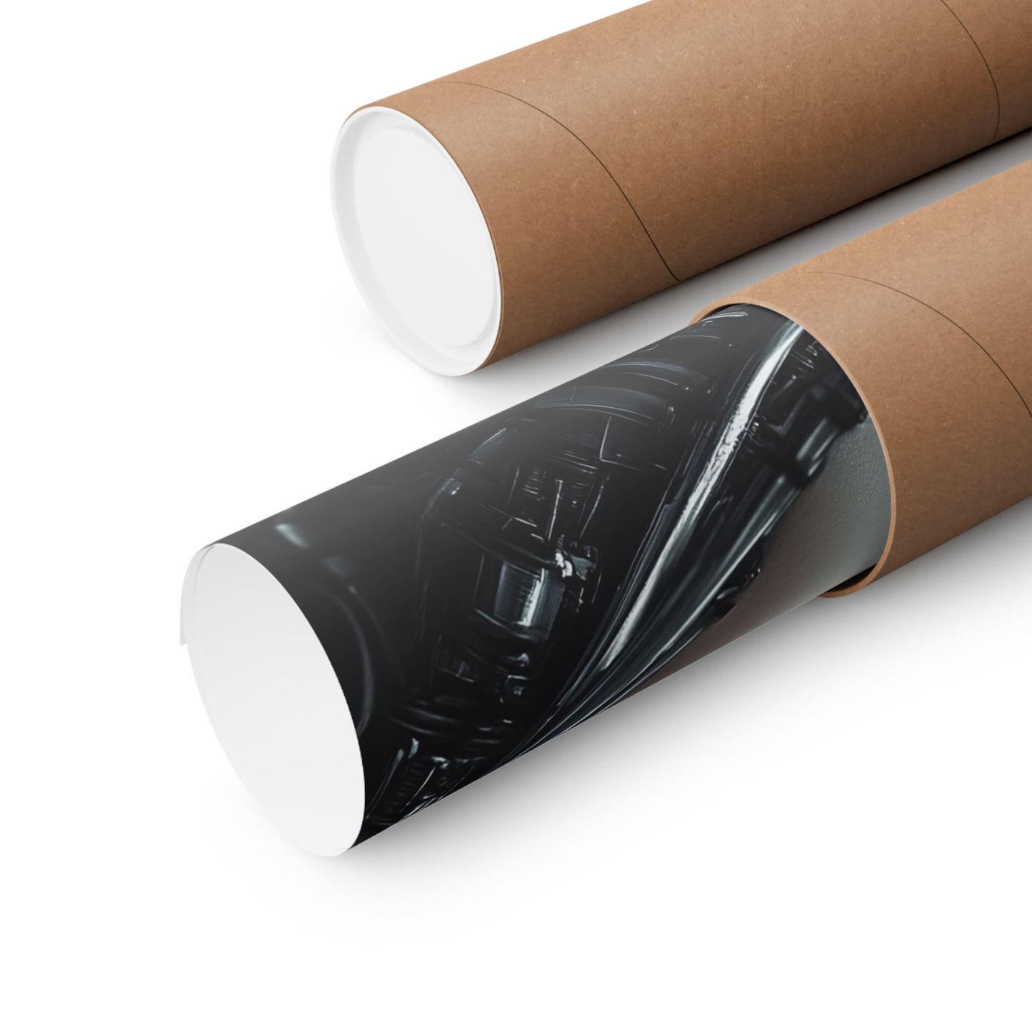 Futuristic Robot Matte Vertical Posters - Modern Wall Art for Tech Enthusiasts