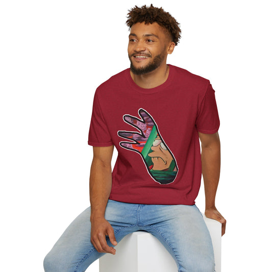 Missed Out - Unisex T-Shirt with Colorful Hand Design