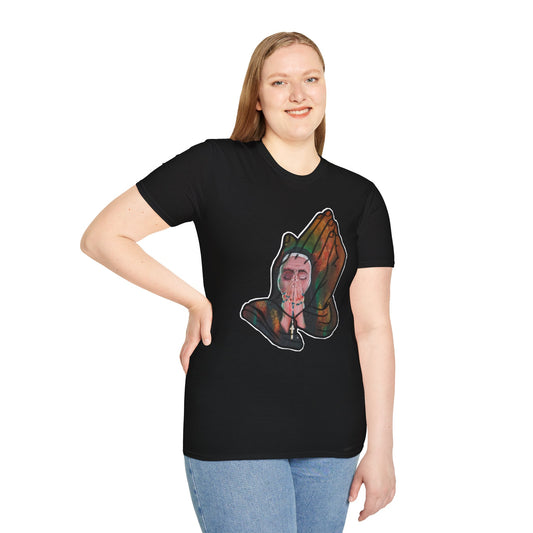 Patience of a Saint - Softstyle Graphic Tee for Spiritual Connection