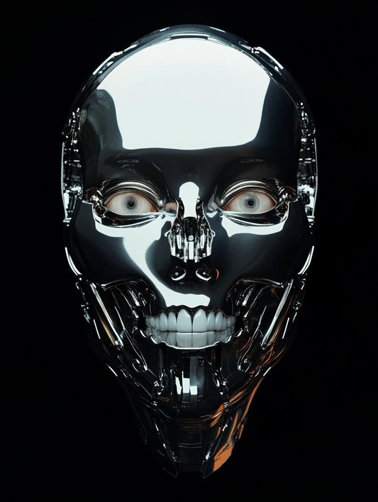 Futuristic Robot Matte Vertical Poster - Modern Home Decor